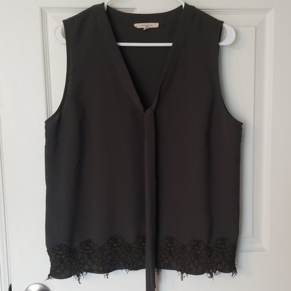 41 Hawthorn Olive Sleeveless Blouse